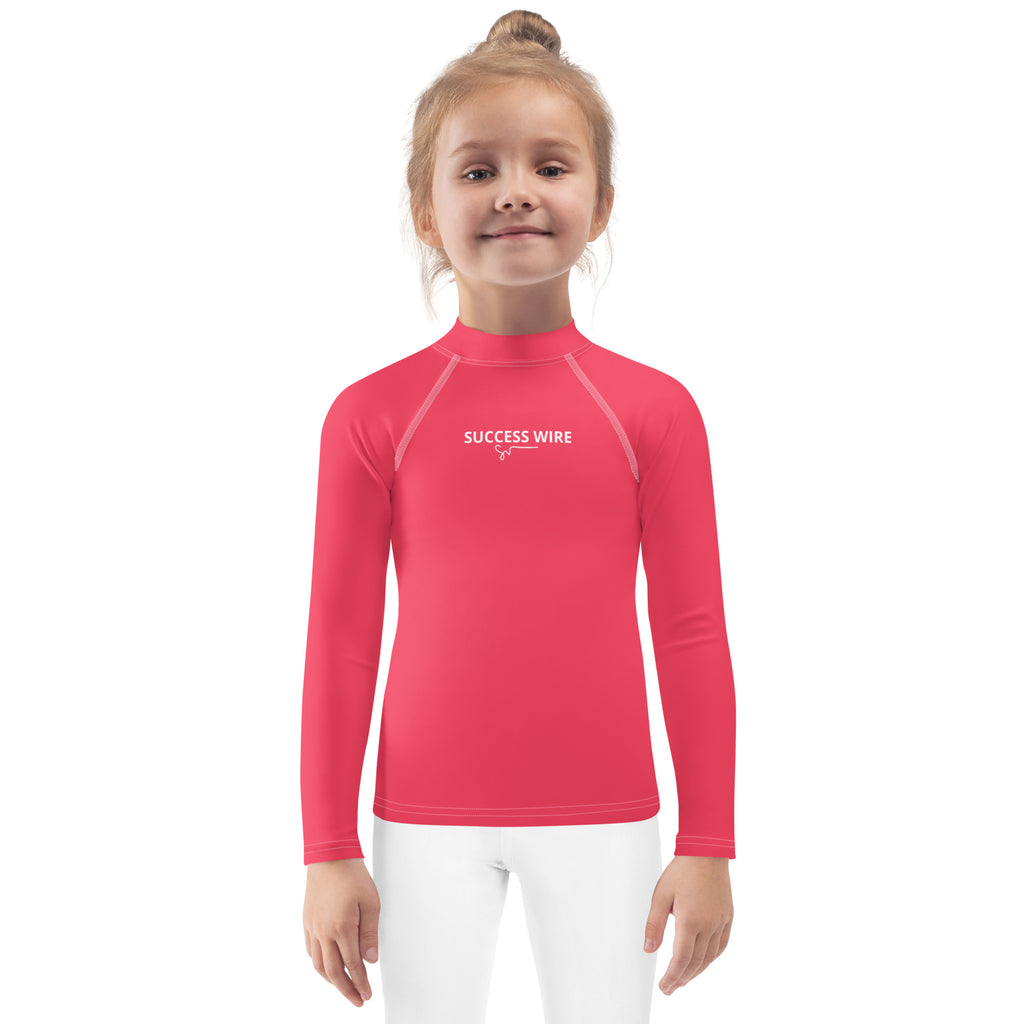 SUCCESS WIRE Radical Red Rash Guard for Little Girls (2T-7)