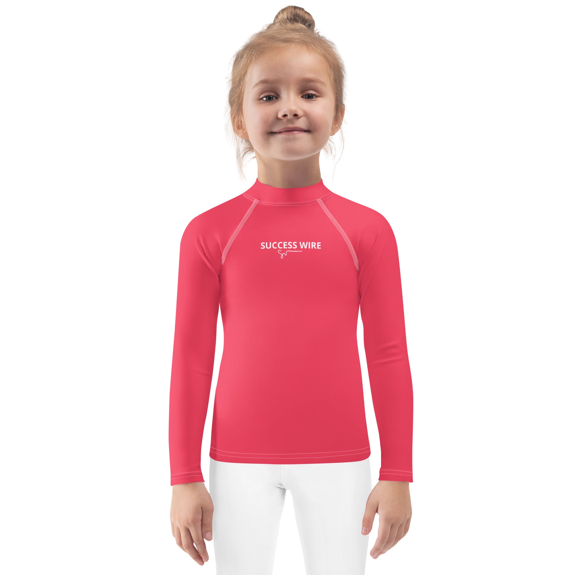 SUCCESS WIRE Radical Red Rash Guard for Little Girls (2T-7)