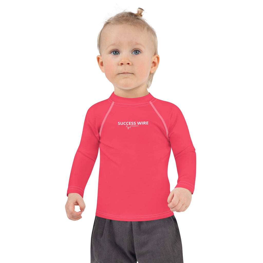 SUCCESS WIRE Radical Red Rash Guard for Little Girls (2T-7)