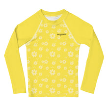 Load image into Gallery viewer, SUCCESS WIRE Power Flower Yellow Rash Guard for Little Girls (2T-7)
