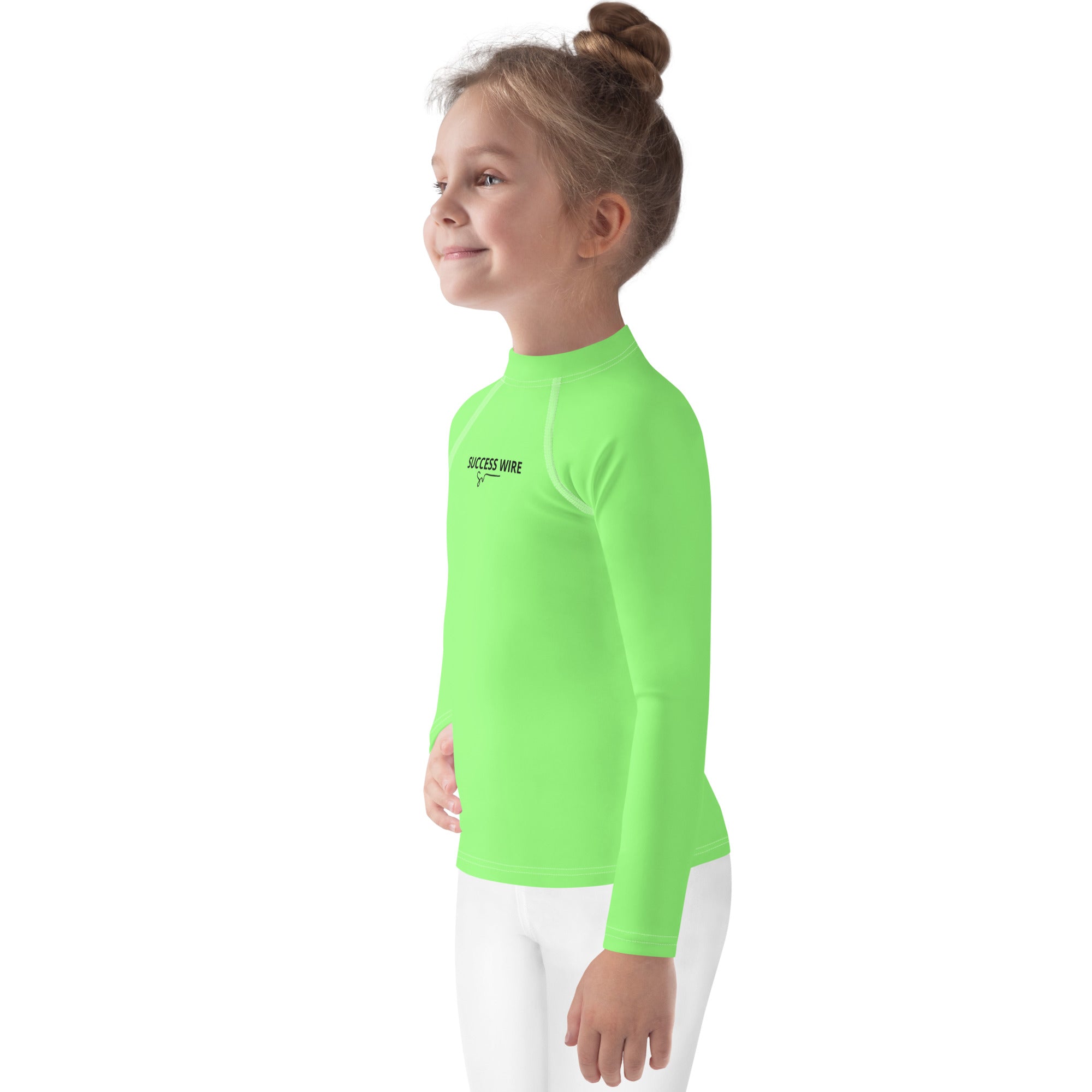 SUCCESS WIRE Unisex Lime Breeze Rash Guard for Little Kids (2T-7)