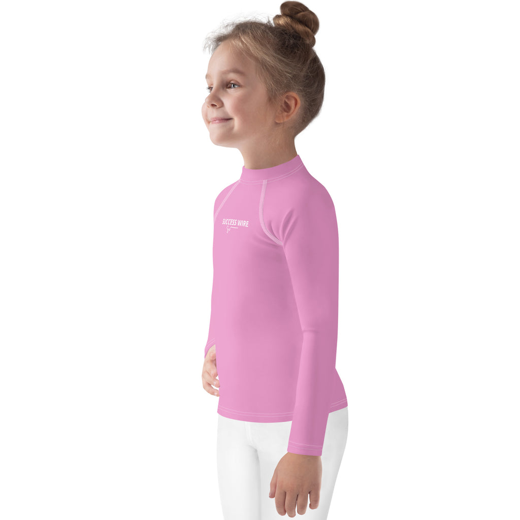 SUCCESS WIRE Lavender Rose Rash Guard for Little Girls (2T-7)