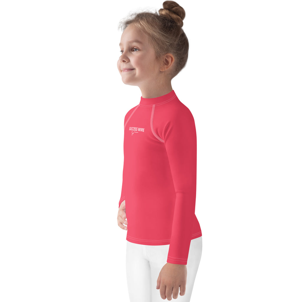 SUCCESS WIRE Radical Red Rash Guard for Little Girls (2T-7)