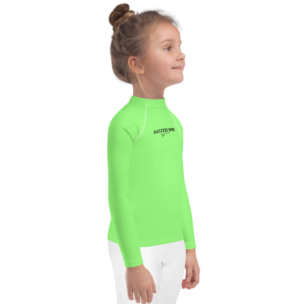 SUCCESS WIRE Unisex Lime Breeze Rash Guard for Little Kids (2T-7)
