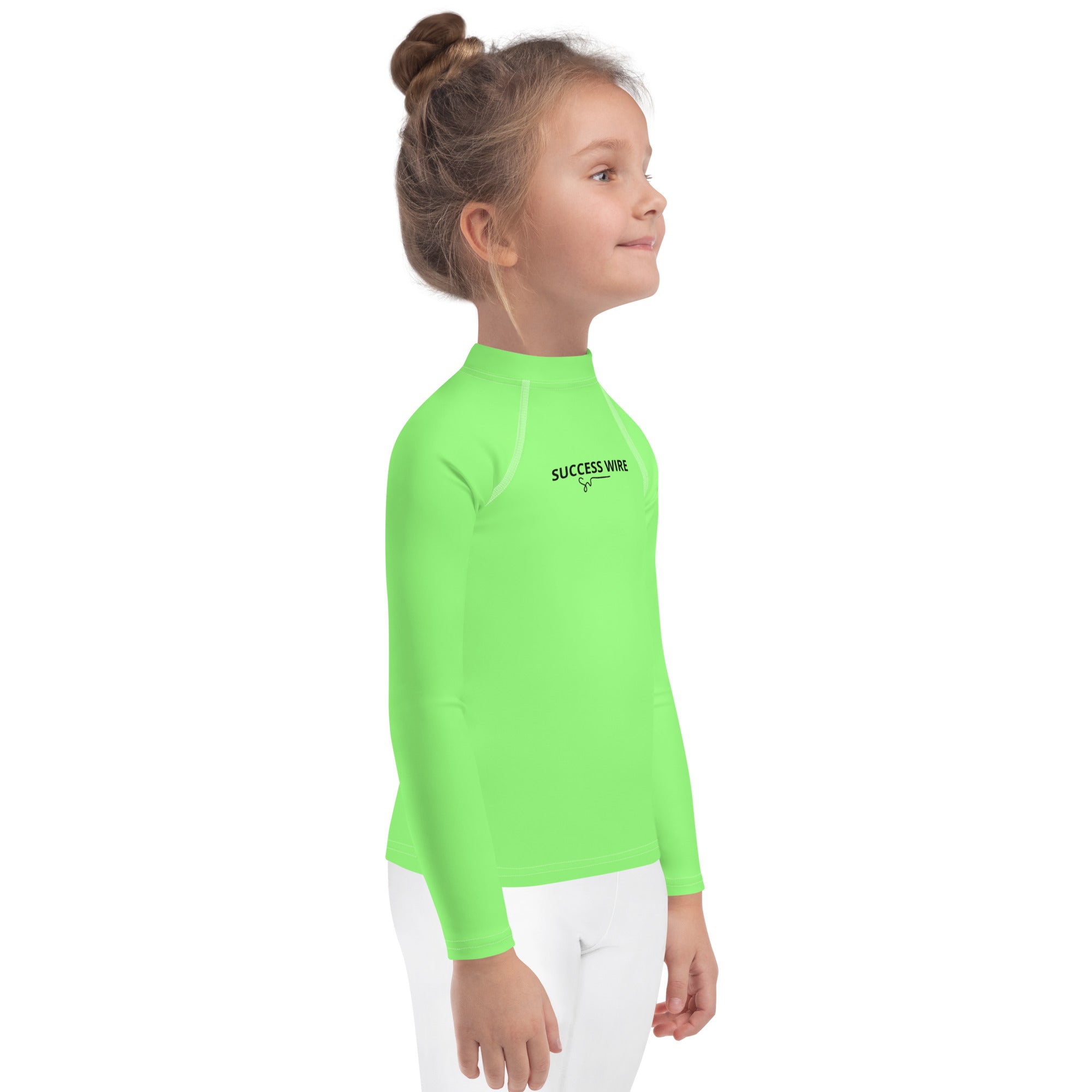 SUCCESS WIRE Unisex Lime Breeze Rash Guard for Little Kids (2T-7)