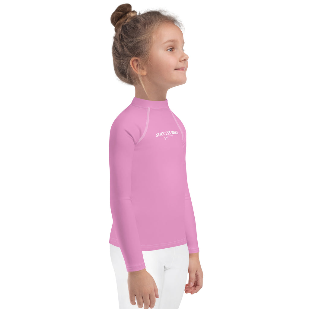 SUCCESS WIRE Lavender Rose Rash Guard for Little Girls (2T-7)