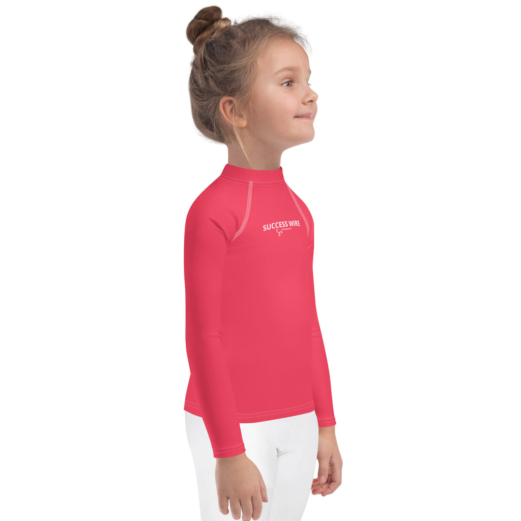 SUCCESS WIRE Radical Red Rash Guard for Little Girls (2T-7)