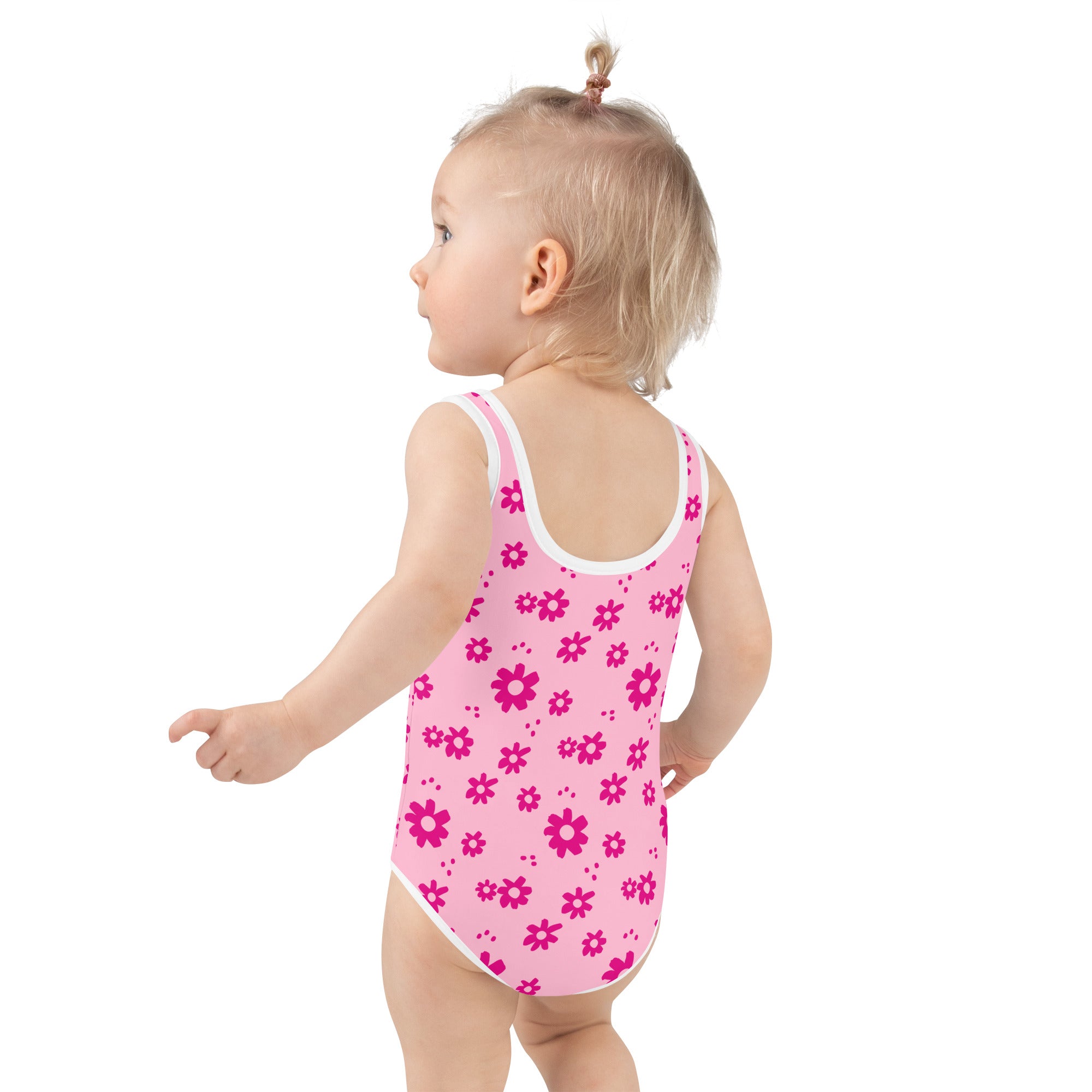 SUCCESS WIRE Power Flower Pink Swimsuit for Little Girls (2T-7)
