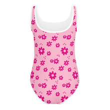 Load image into Gallery viewer, SUCCESS WIRE Power Flower Pink Swimsuit for Little Girls (2T-7)
