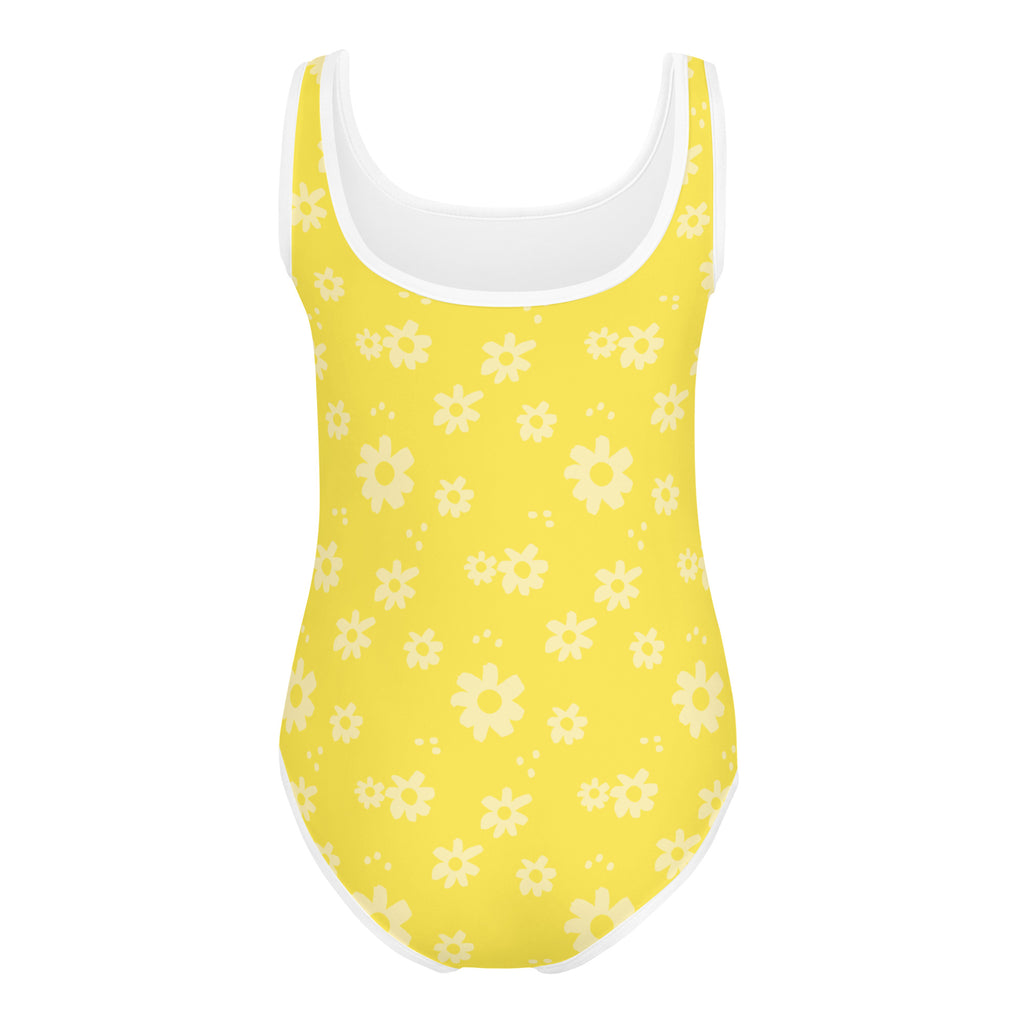 SUCCESS WIRE Power Flower Yellow Swimsuit for Little Girls (2T-7)