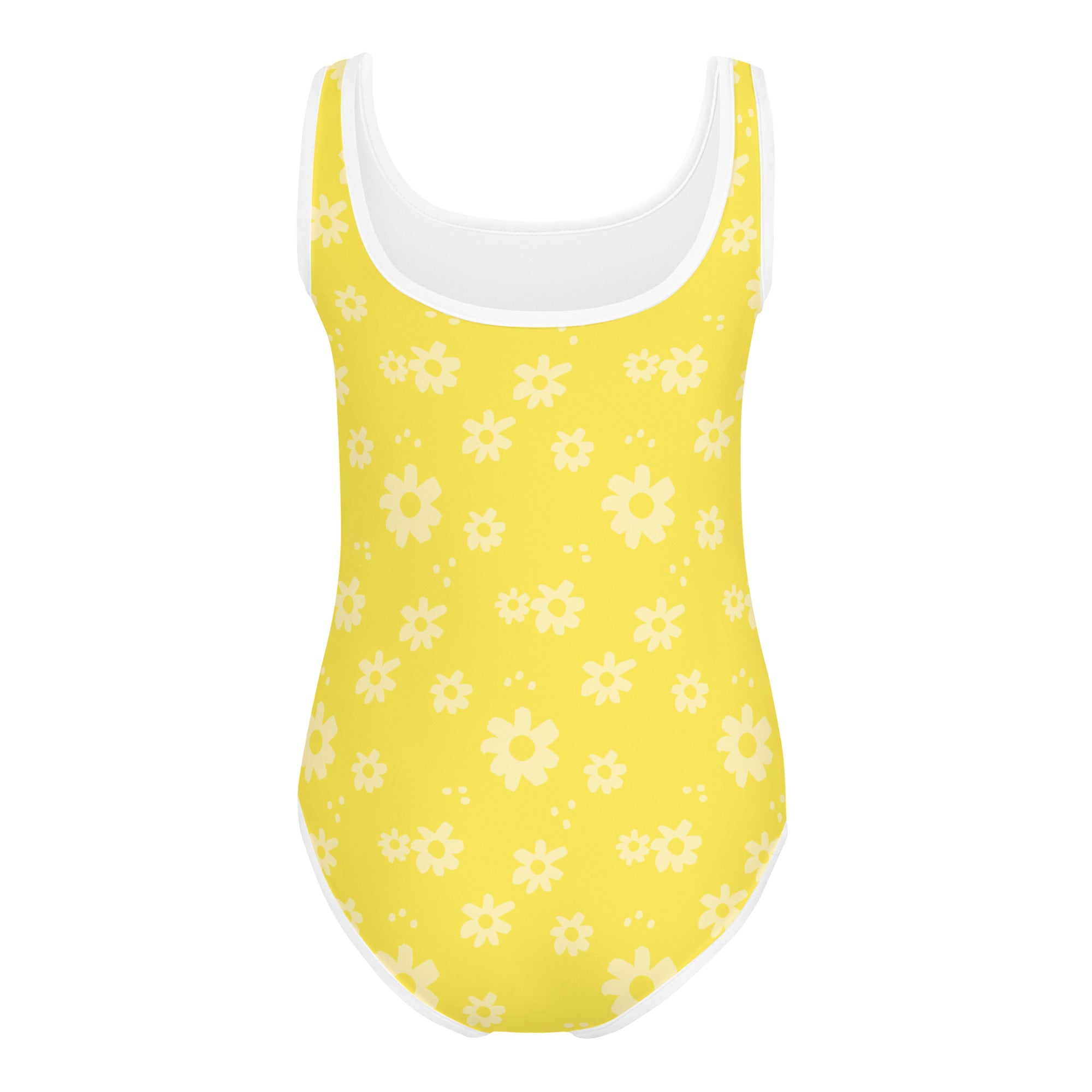 SUCCESS WIRE Power Flower Yellow Swimsuit for Little Girls (2T-7)
