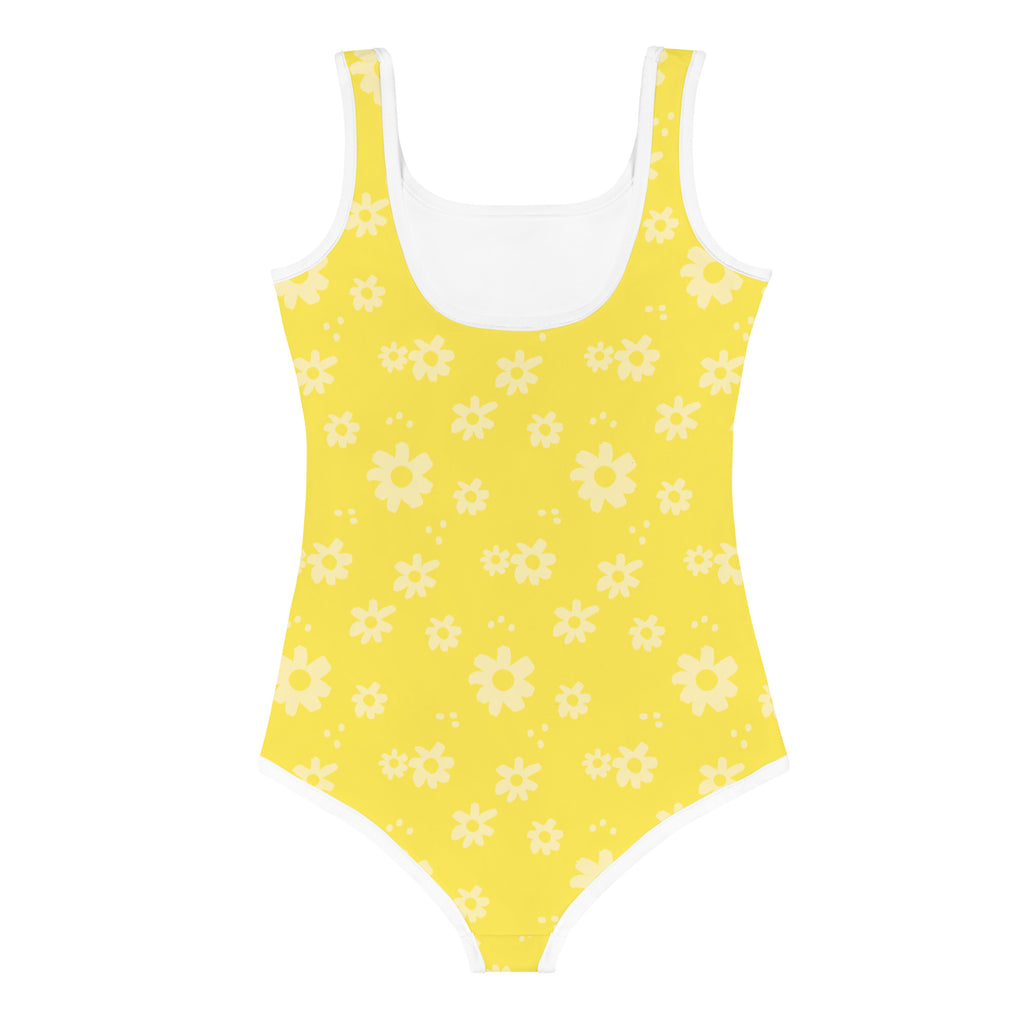 SUCCESS WIRE Power Flower Yellow Swimsuit for Little Girls (2T-7)