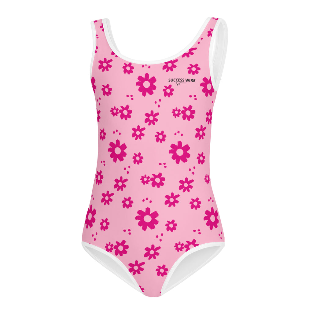 SUCCESS WIRE Power Flower Pink Swimsuit for Little Girls (2T-7)