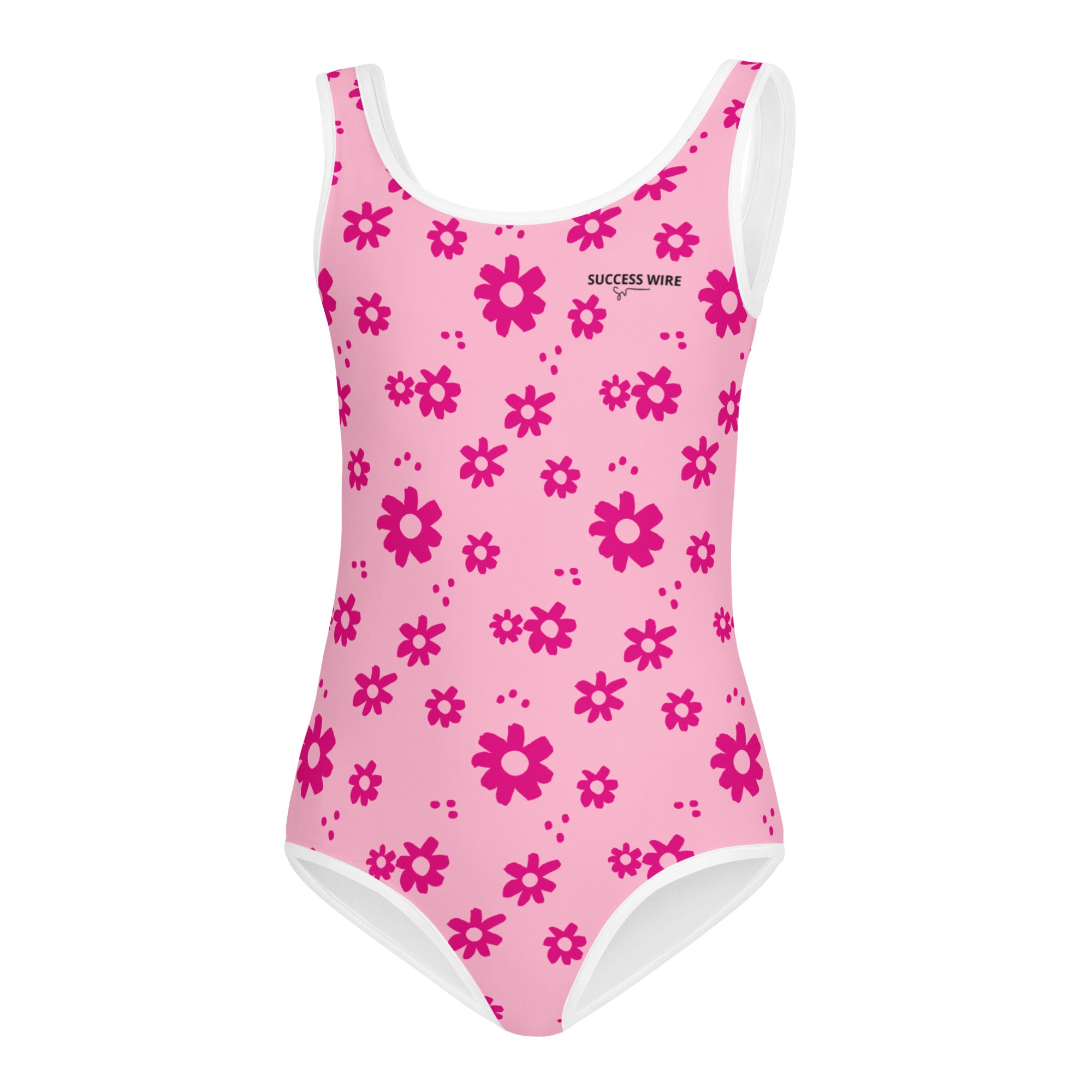 SUCCESS WIRE Power Flower Pink Swimsuit for Little Girls (2T-7)