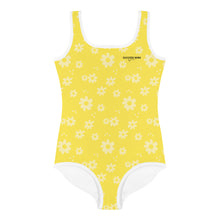 Load image into Gallery viewer, SUCCESS WIRE Power Flower Yellow Swimsuit for Little Girls (2T-7)
