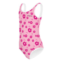 Load image into Gallery viewer, SUCCESS WIRE Power Flower Pink Swimsuit for Little Girls (2T-7)
