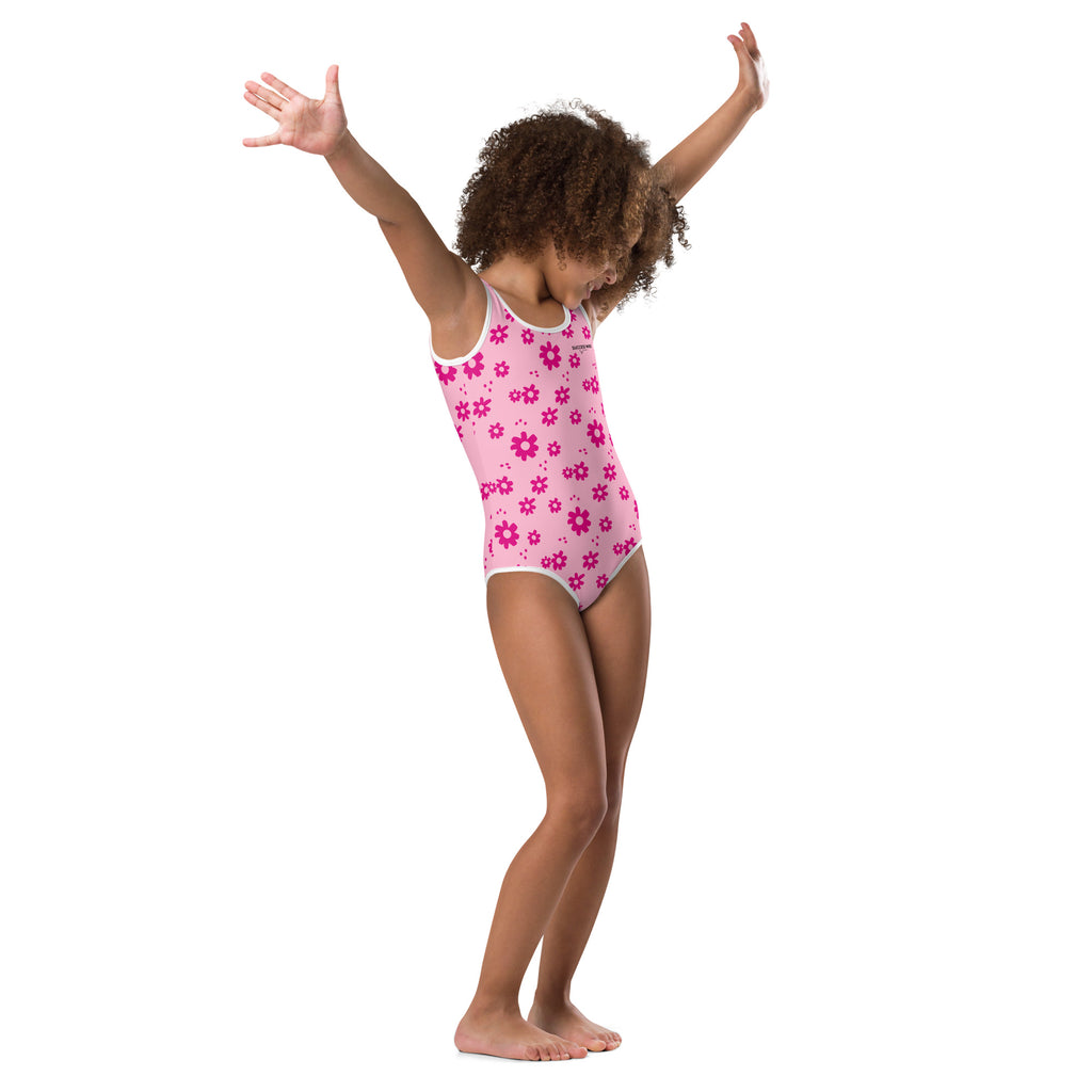 SUCCESS WIRE Power Flower Pink Swimsuit for Little Girls (2T-7)