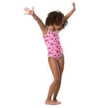 Load image into Gallery viewer, SUCCESS WIRE Power Flower Pink Swimsuit for Little Girls (2T-7)
