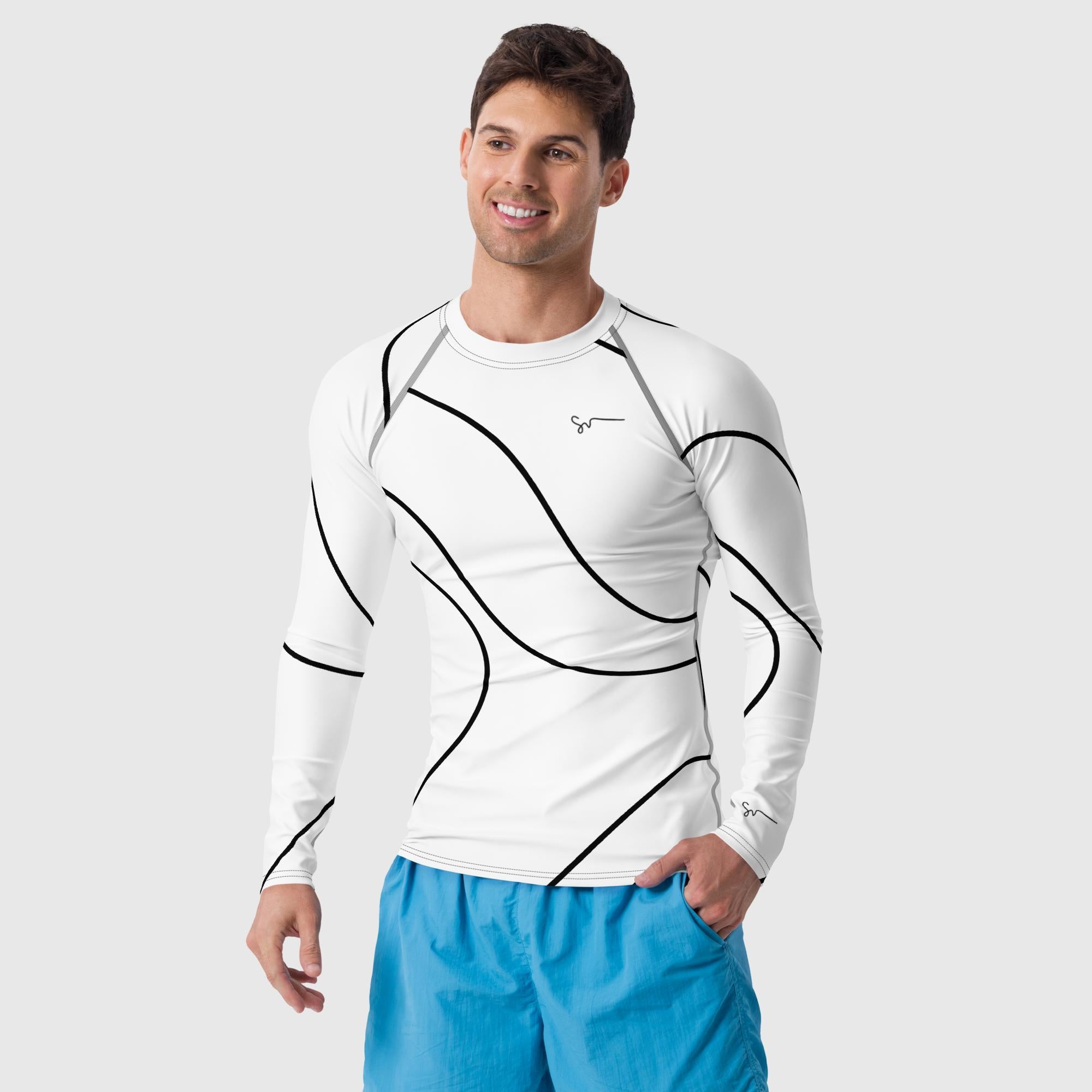 SUCCESS WIRE Rash Guard Shirts for Men