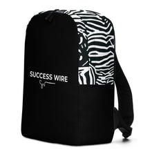 Load image into Gallery viewer, SUCCESS WIRE Zebra Print Minimalist Backpack
