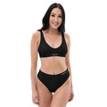 SUCCESS WIRE Black High-Waisted Bikini Swimwear for Women