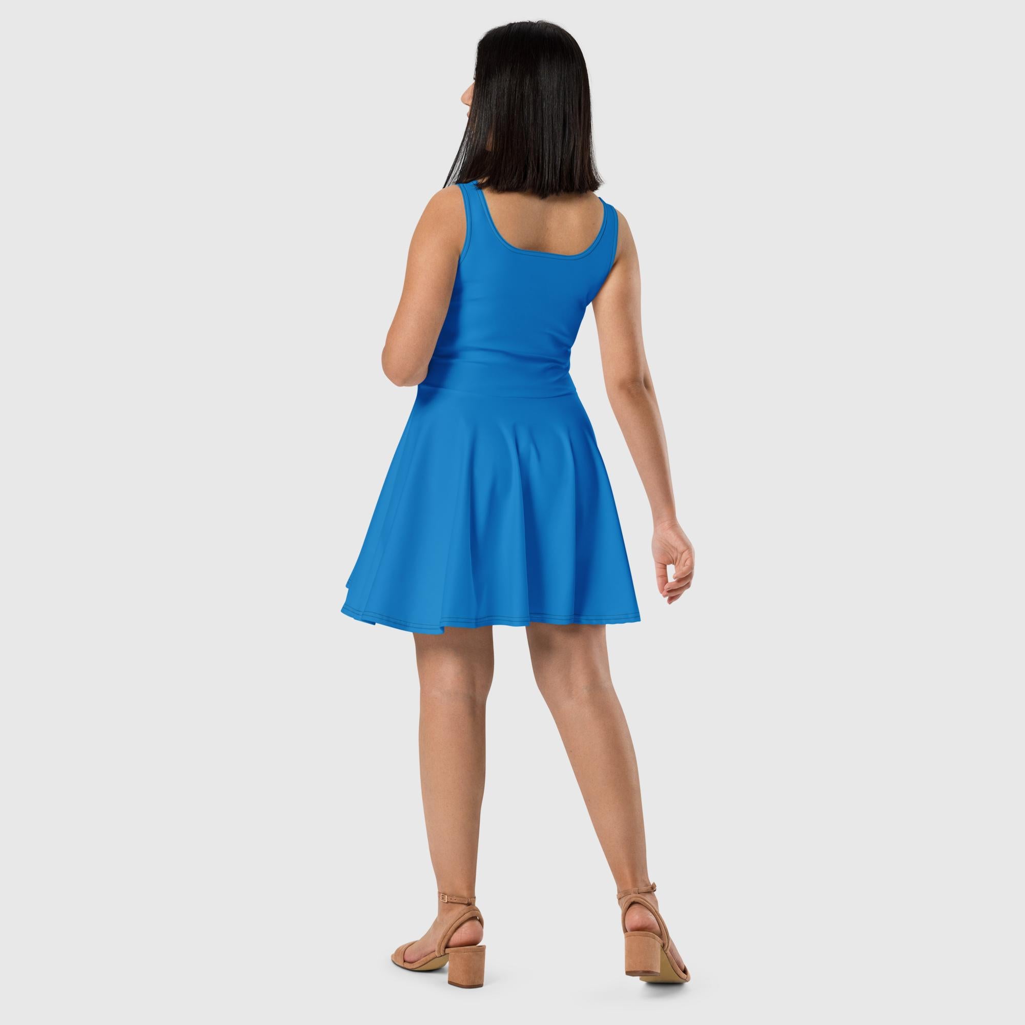 SUCCESS WIRE True Blue Skater Dress for Women