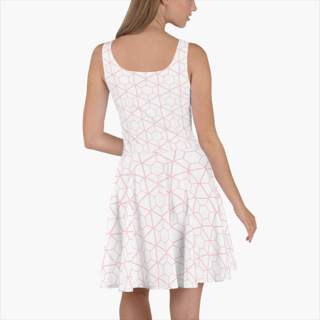 SUCCESS WIRE Signature Pleasantly Pink All-over Geometric Pattern Skater