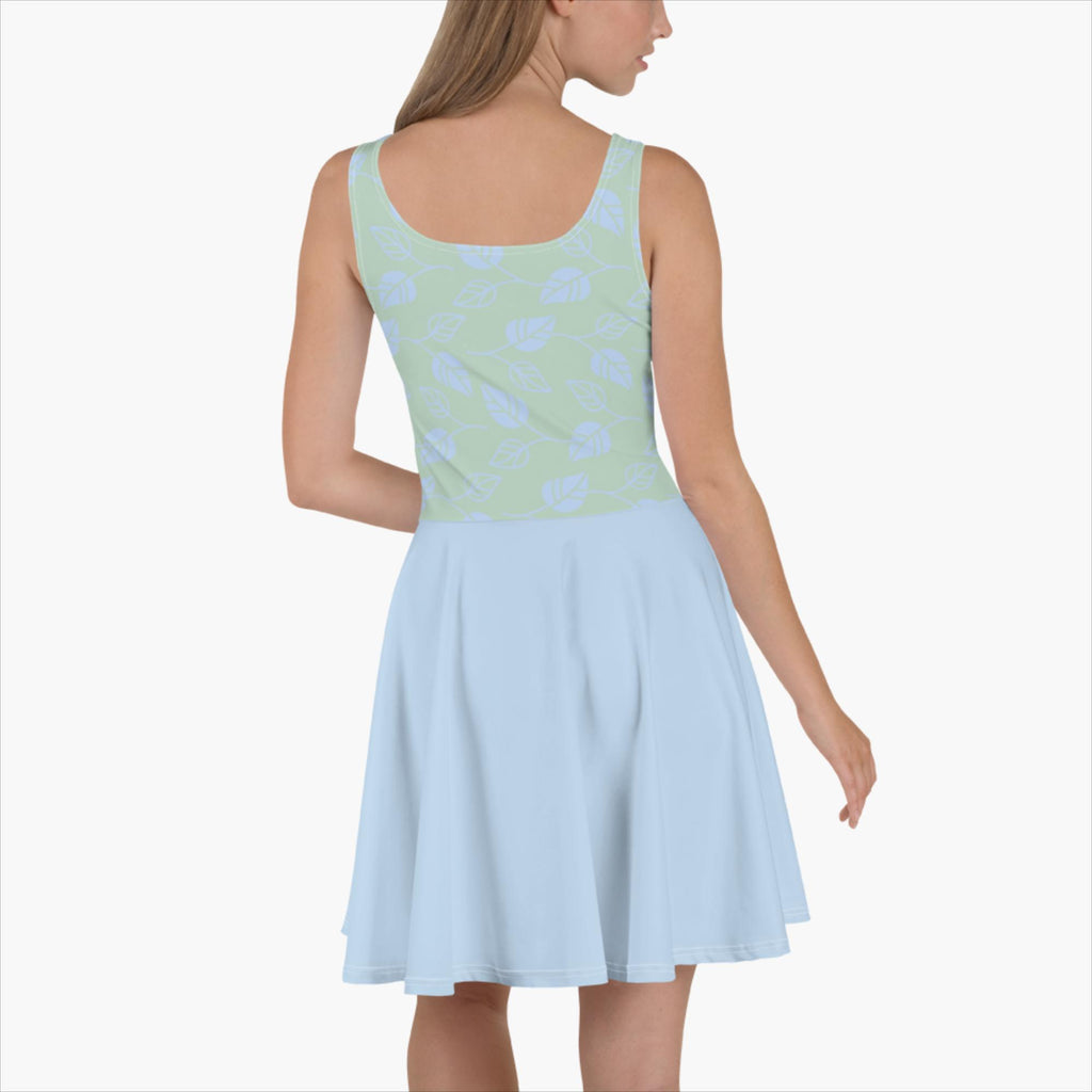 SUCCESS WIRE Signature Sky Blue Leaf Pattern Skater