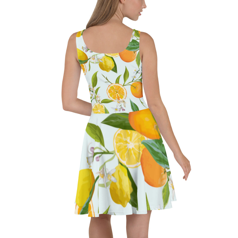 SUCCESS WIRE Signature All-over Pattern Orange and Lemon Blossom Skater