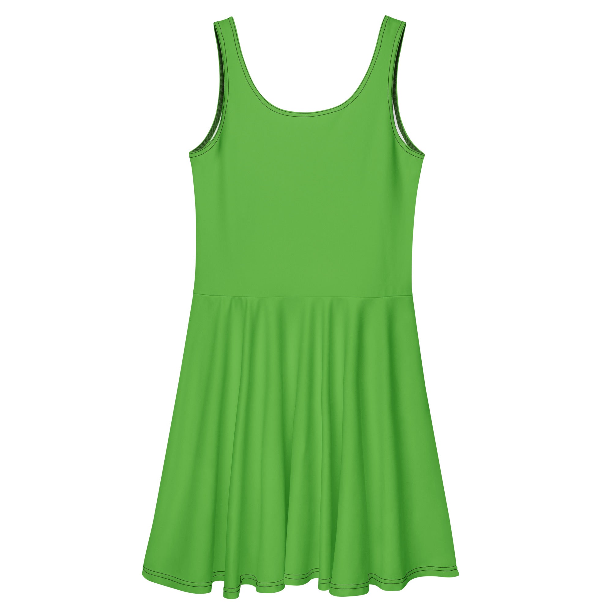SUCCESS WIRE Kelly Green Skater Dress for Women