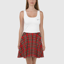 Load image into Gallery viewer, SUCCESS WIRE White Front/Plaid Skater Dress for Women
