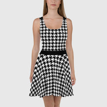 Load image into Gallery viewer, SUCCESS WIRE Houndstooth Skater Dress for Women
