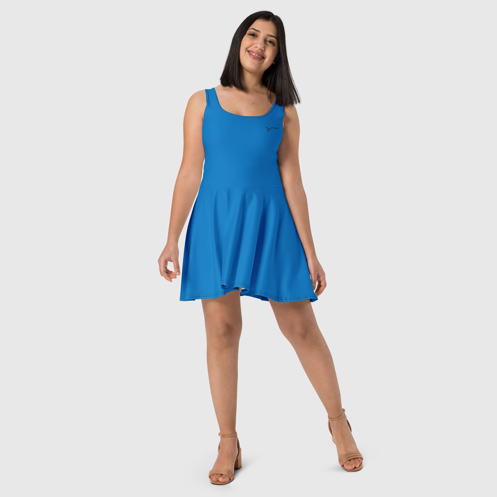 SUCCESS WIRE True Blue Skater Dress for Women