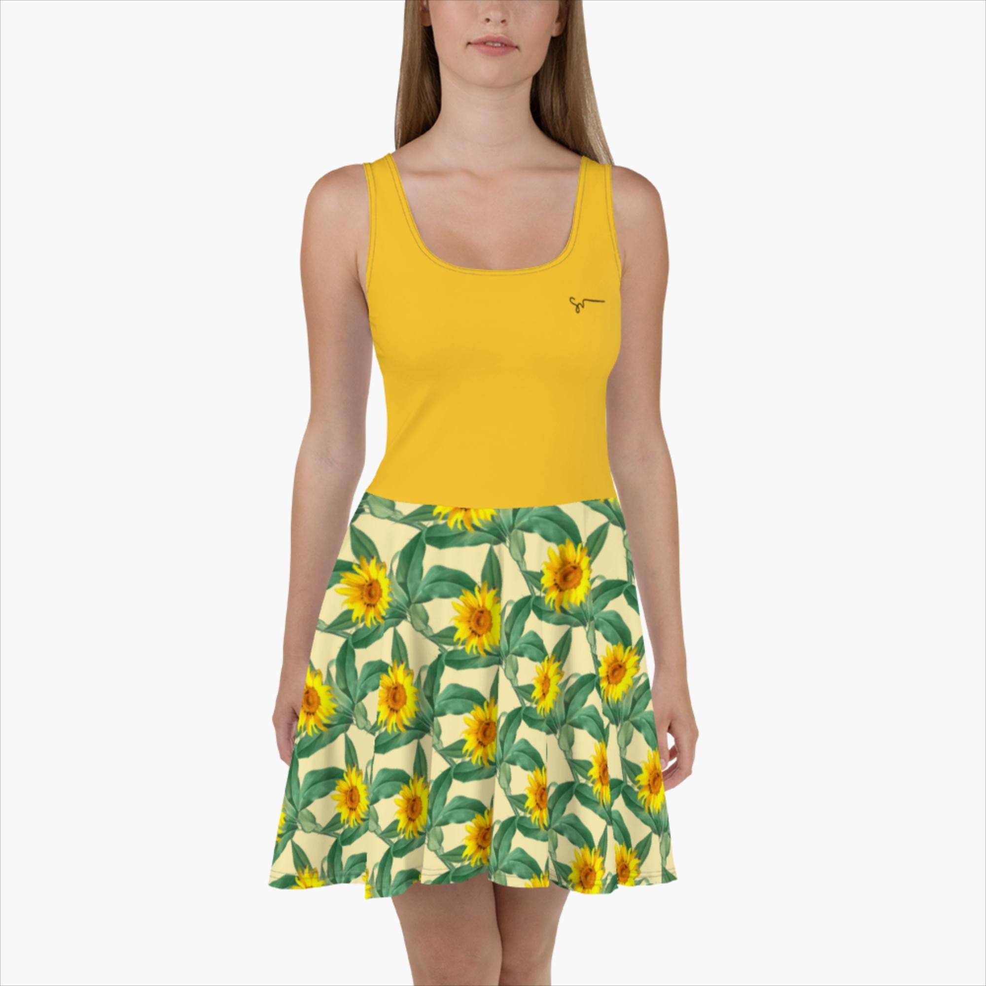 SUCCESS WIRE Signature Yellow Blooming Sunflower Pattern Skater