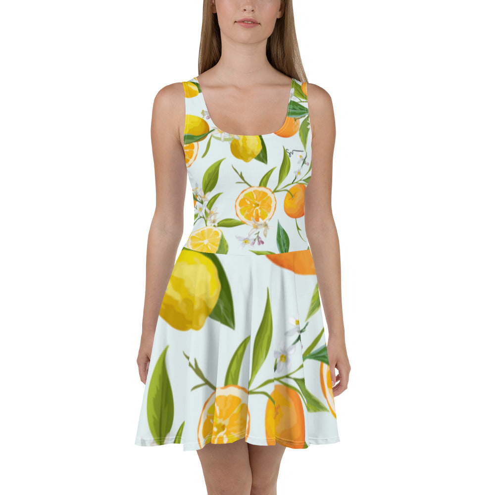 SUCCESS WIRE Signature All-over Pattern Orange and Lemon Blossom Skater