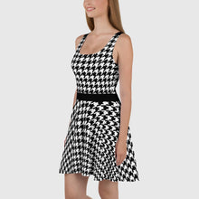 Load image into Gallery viewer, SUCCESS WIRE Houndstooth Skater Dress for Women
