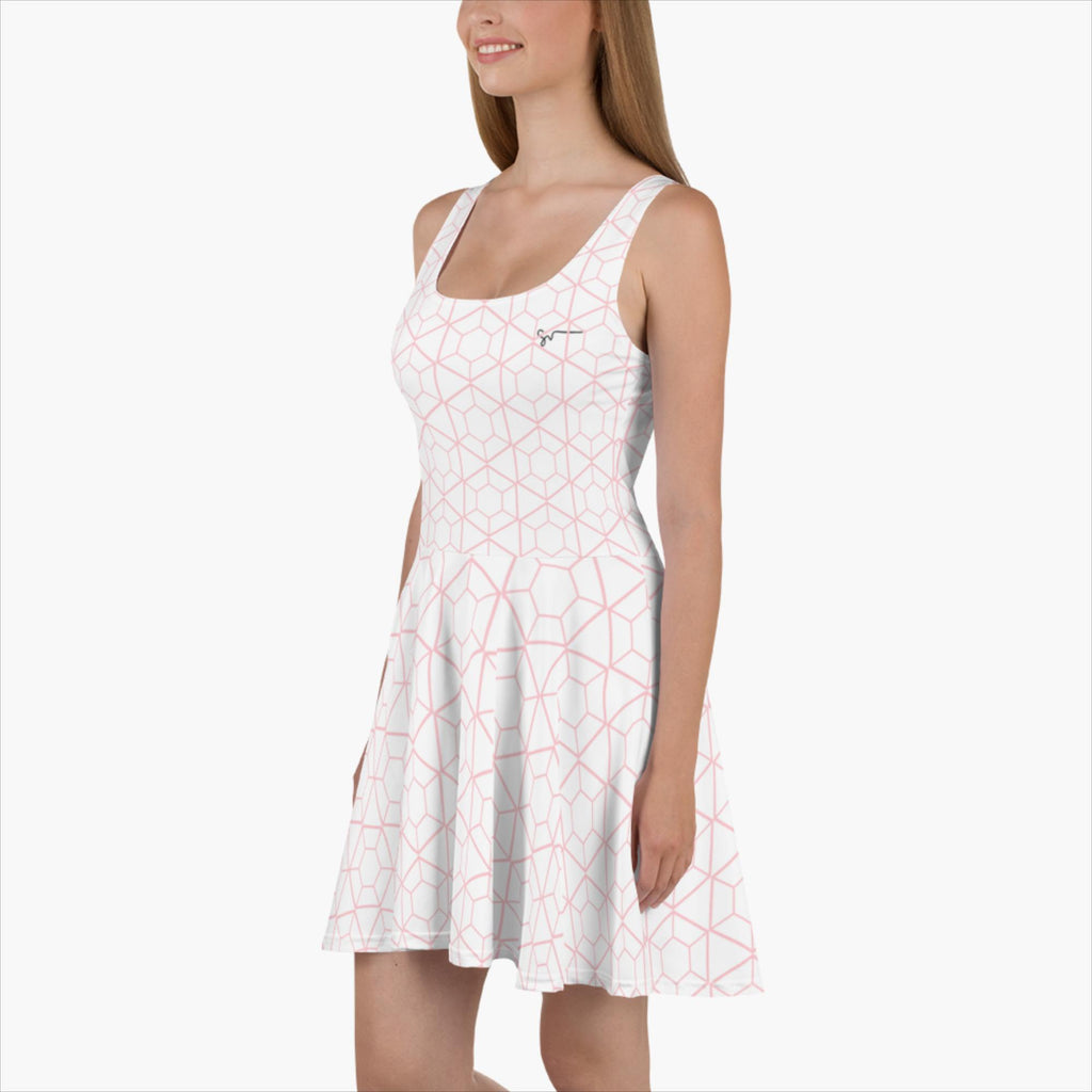 SUCCESS WIRE Signature Pleasantly Pink All-over Geometric Pattern Skater