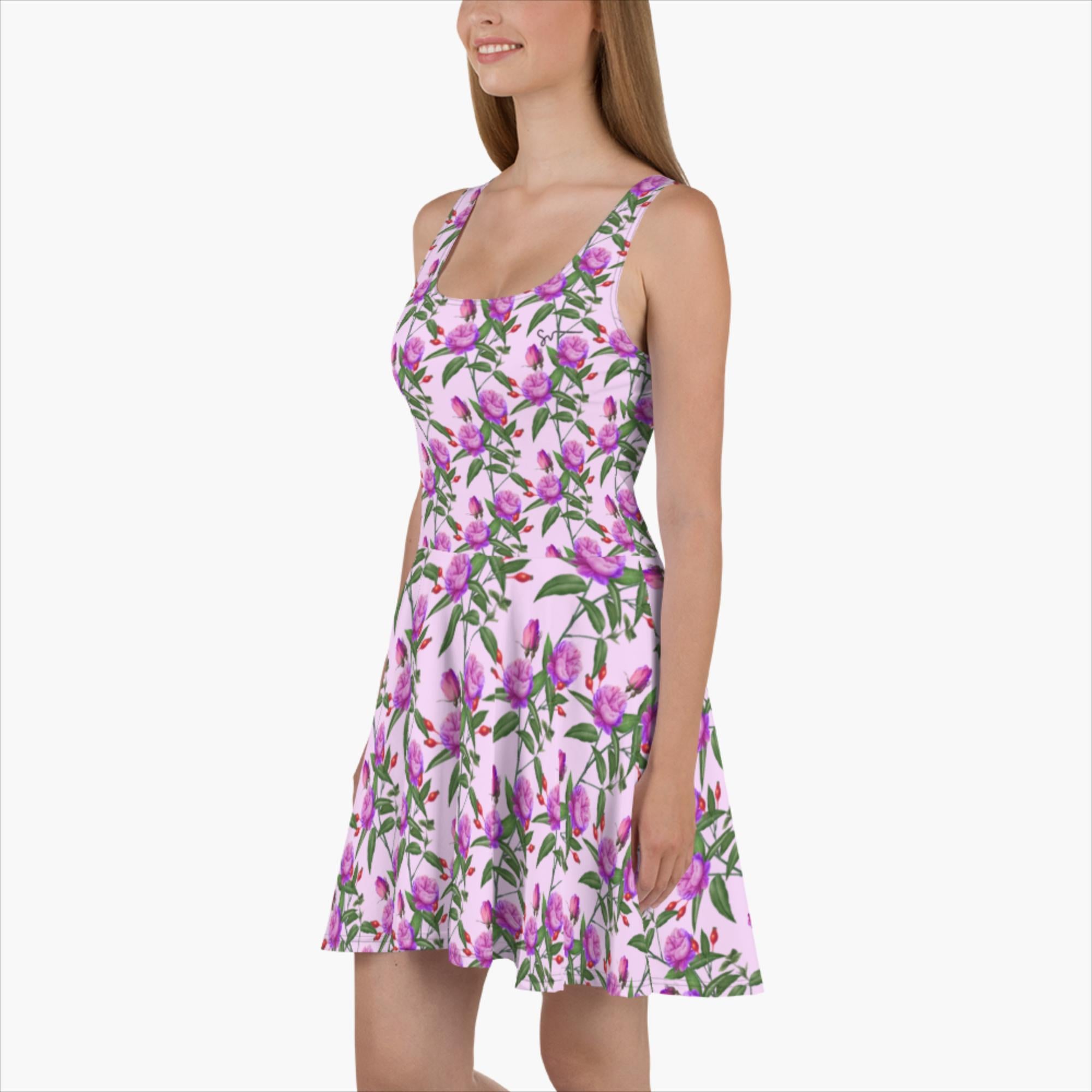 SUCCESS WIRE Signature Purple Floral Design Skater