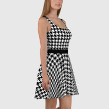 Load image into Gallery viewer, SUCCESS WIRE Houndstooth Skater Dress for Women
