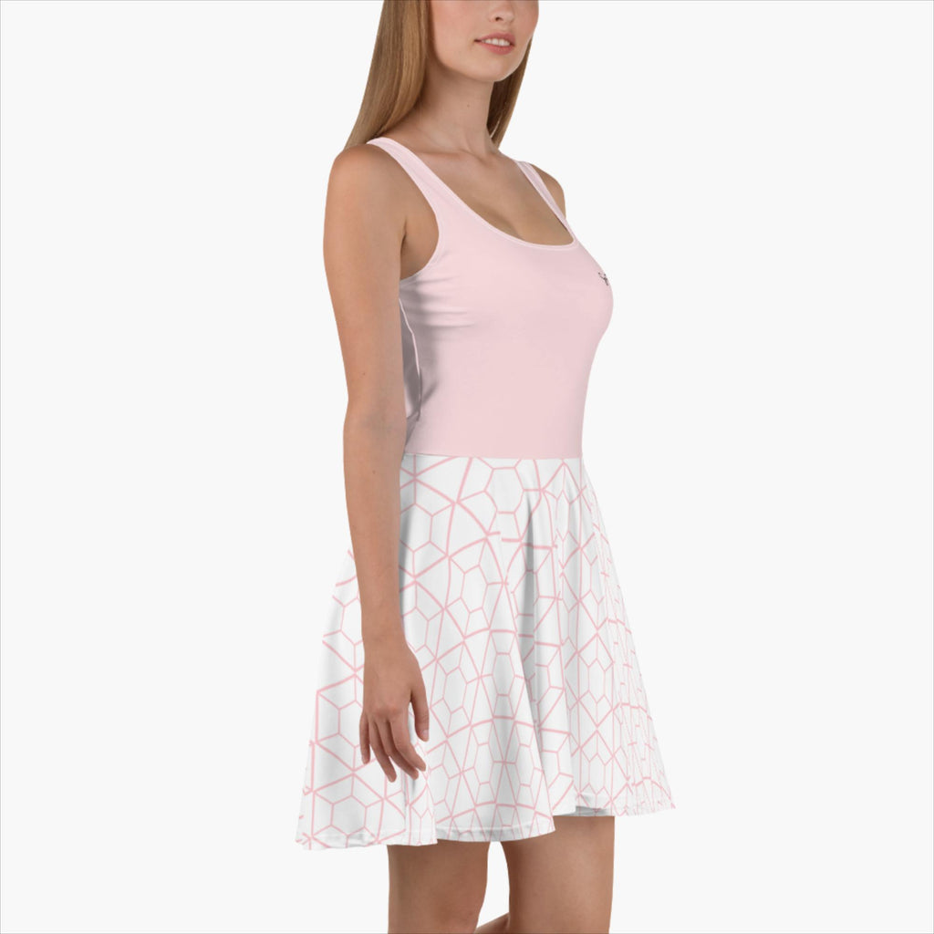 SUCCESS WIRE Signature Pleasantly Pink Geometric Pattern Skater