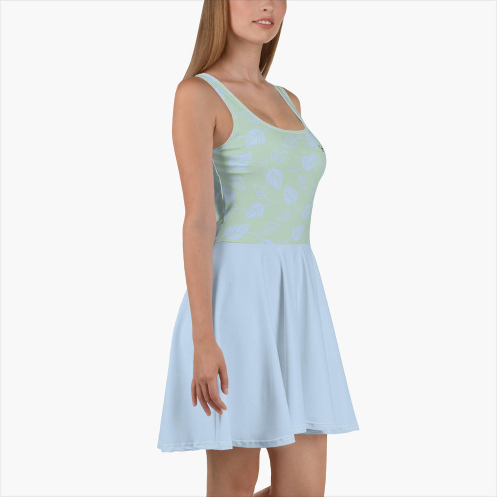 SUCCESS WIRE Signature Sky Blue Leaf Pattern Skater