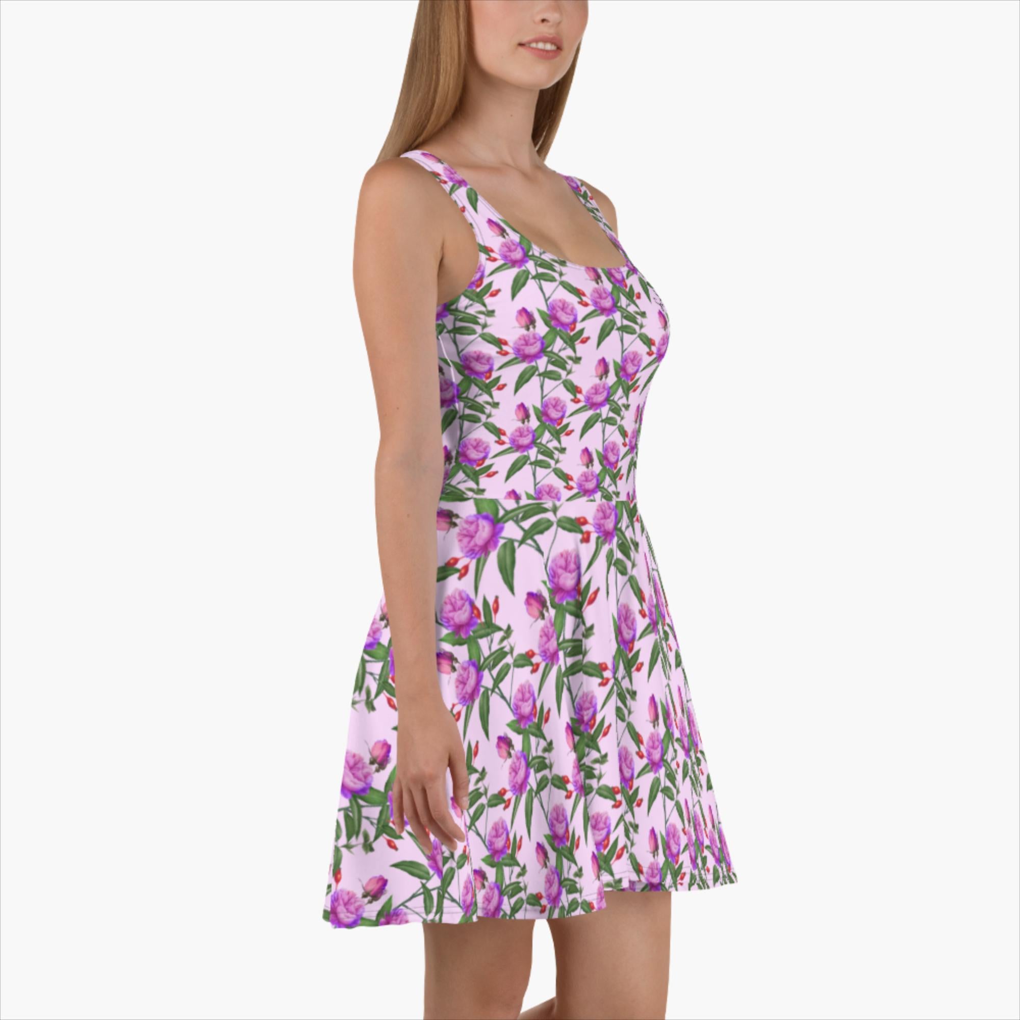SUCCESS WIRE Signature Purple Floral Design Skater