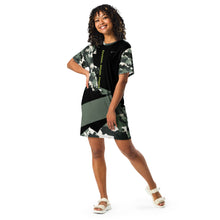 Load image into Gallery viewer, SUCCESS WIRE Abstract Camo T-shirt Dress for Women
