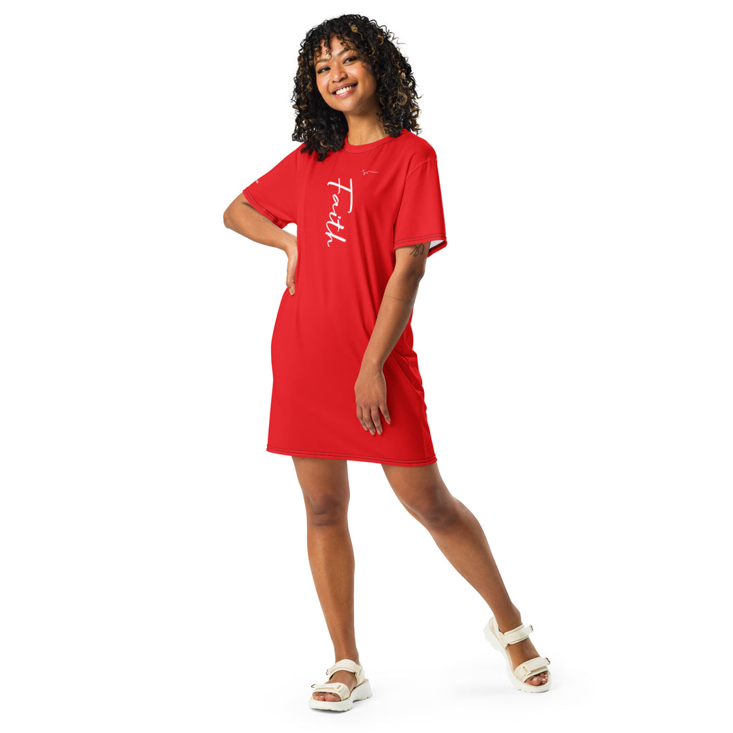 SUCCESS WIRE Inspirational FAITH T-shirt Dress