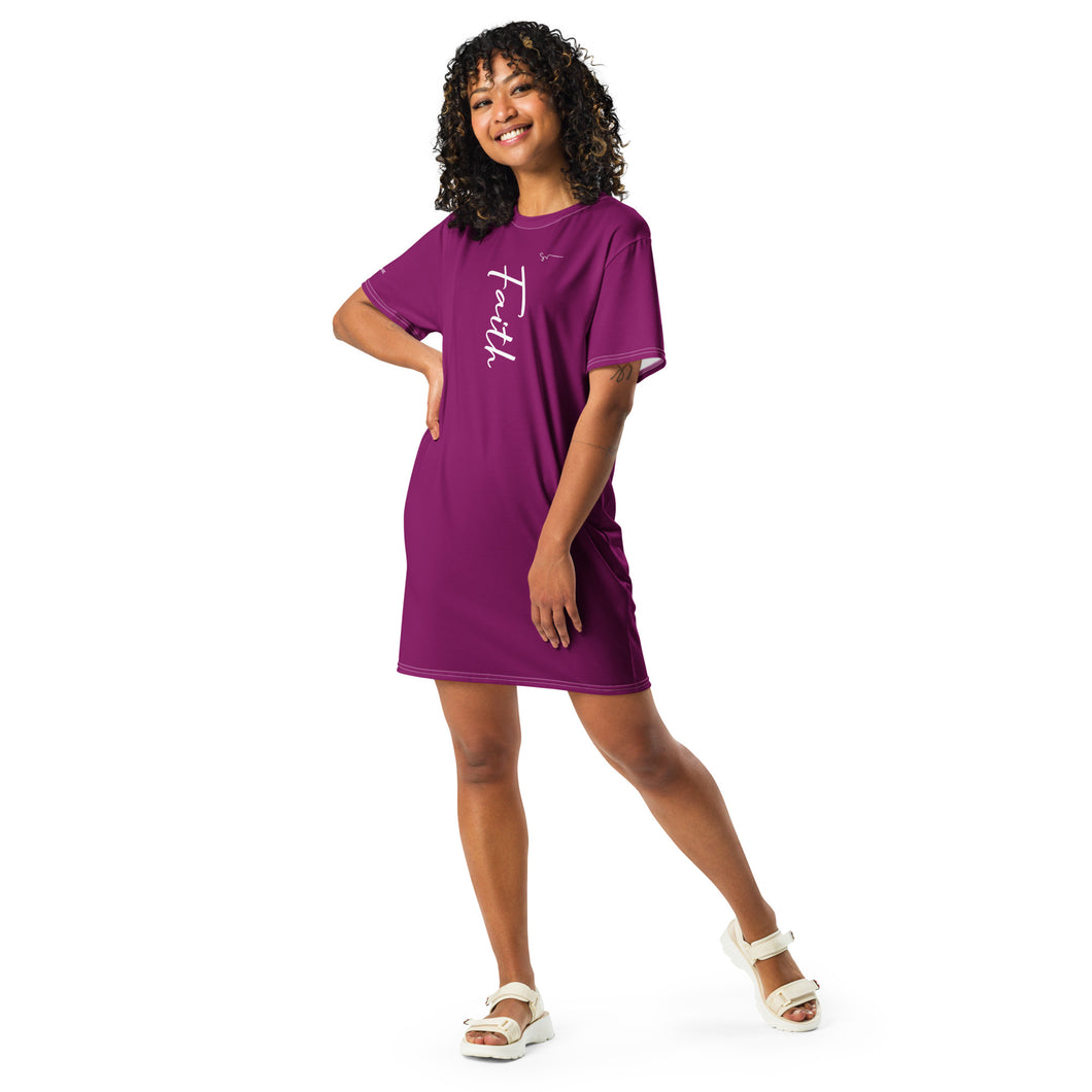 SUCCESS WIRE Inspirational FAITH T-shirt Dress