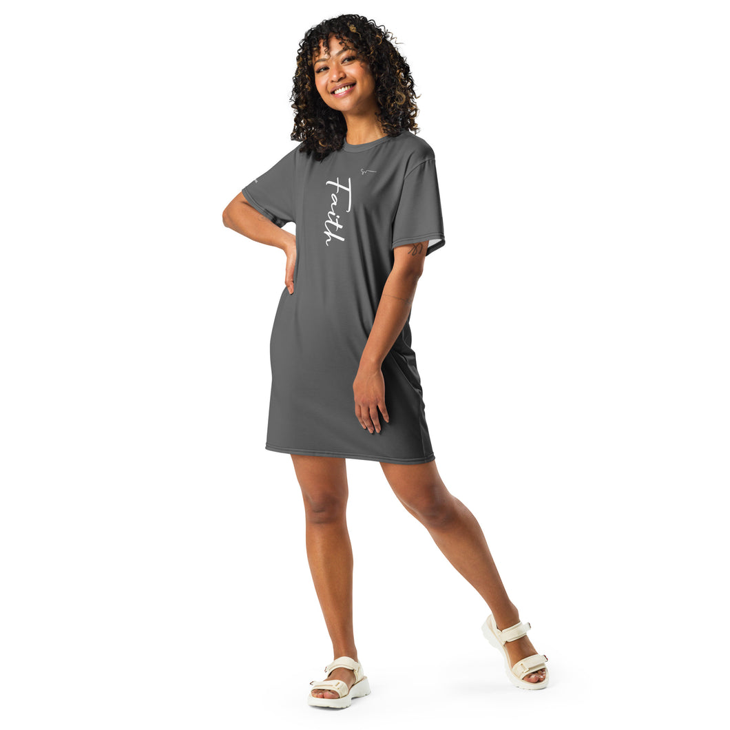 SUCCESS WIRE Inspirational FAITH T-shirt Dress