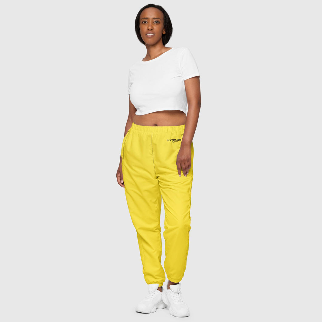 SUCCESS WIRE Men's and Women's Unisex Track Pants (Yellow)