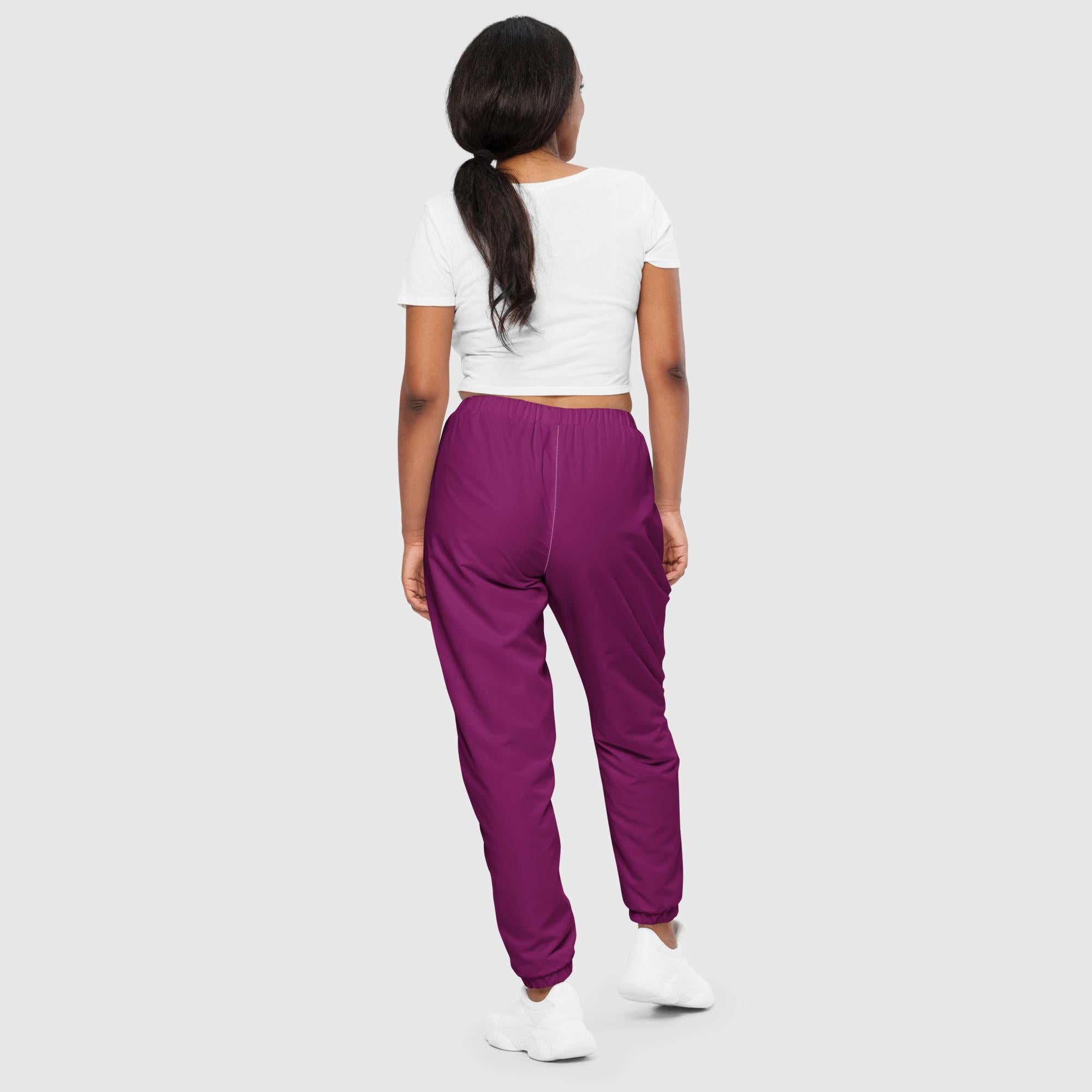 SUCCESS WIRE Men's and Women's Unisex Track Pants (Eggplant Purple)