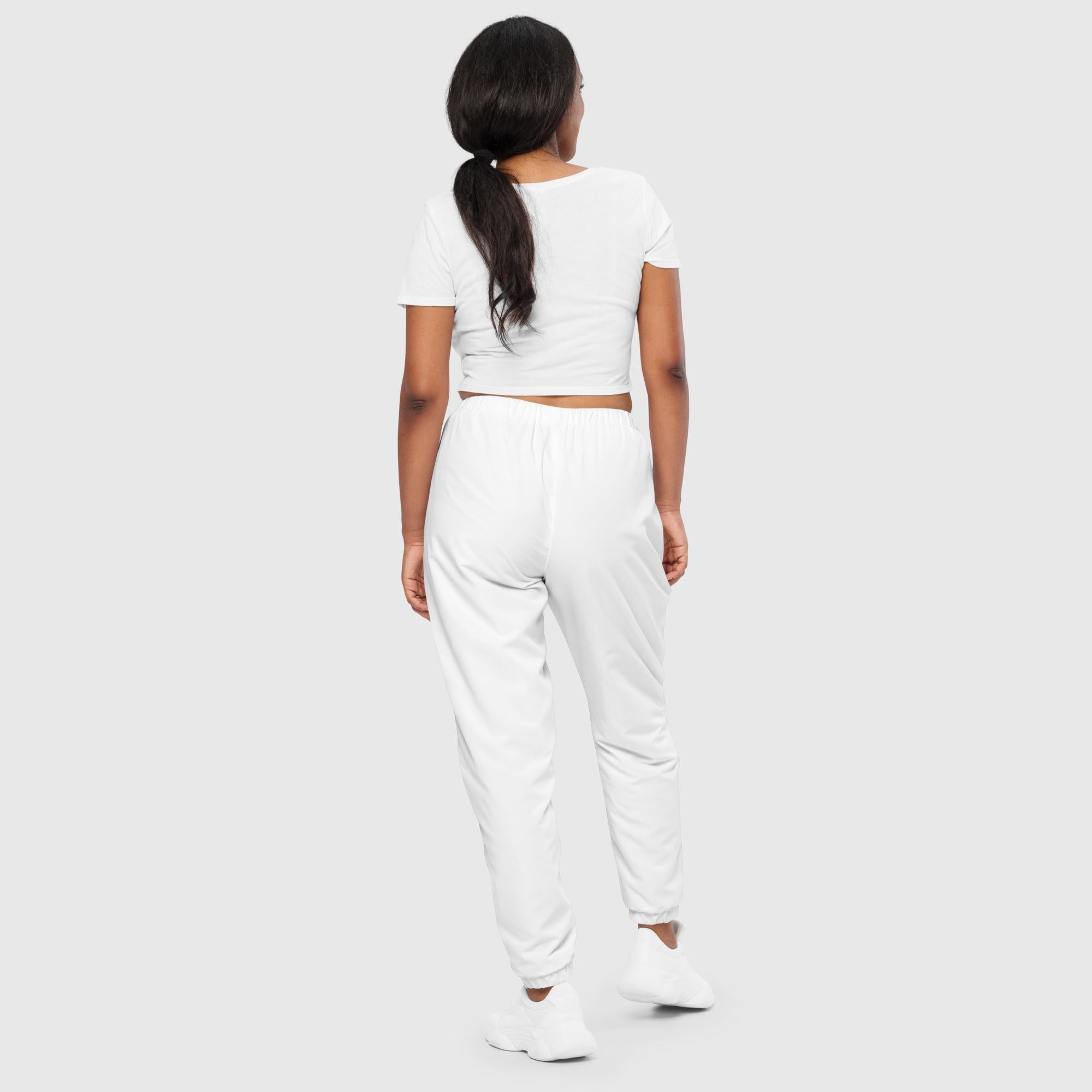 SUCCESS WIRE Men's and Women's Unisex track pants (White)