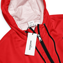 Load image into Gallery viewer, SUCCESS WIRE Extreme Red Cropped Windbreaker for Women (Black Logo)
